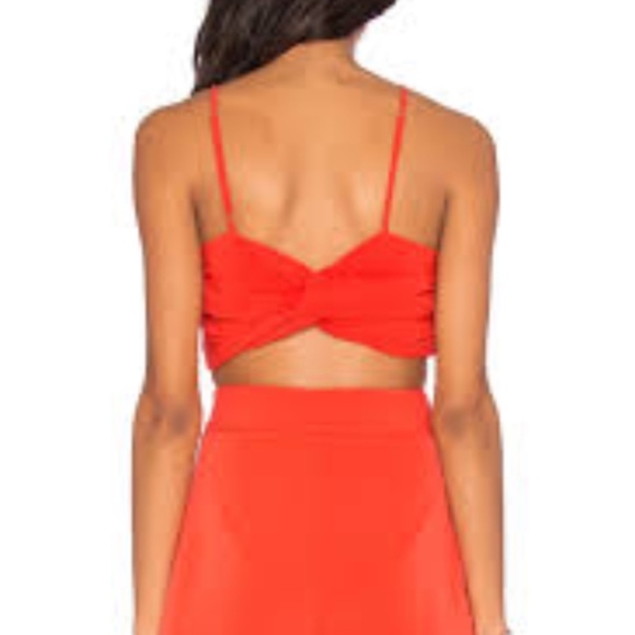 Kendall + Kylie Orange Crop Top XS M - Picture 2 of 8
